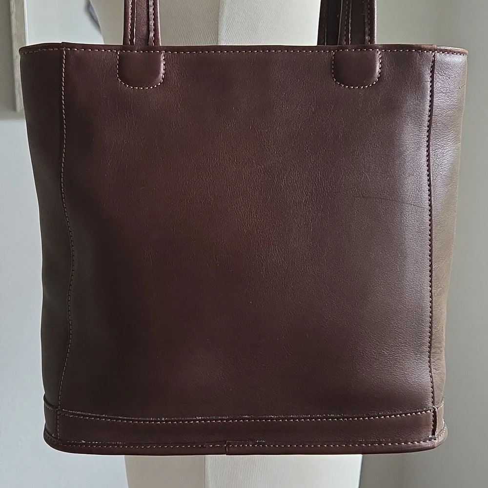 Vintage COACH Mahogany Bleeker Leather Tote Bag - Picture 4 of 14